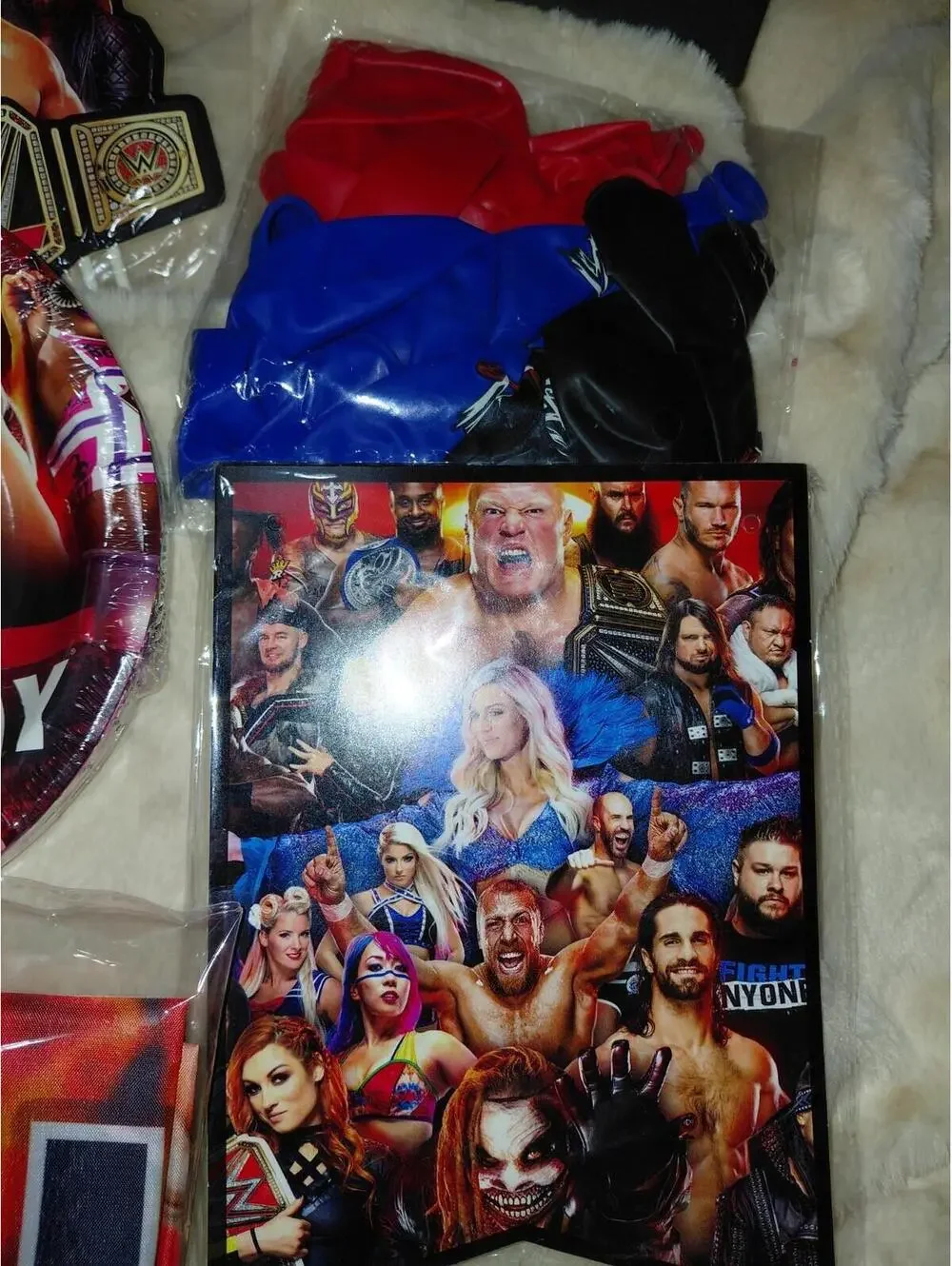WWE party supply pack happy birthday